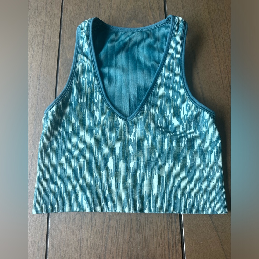 Athleta Women's Aurora Seamless Crop Rib Tank Size S